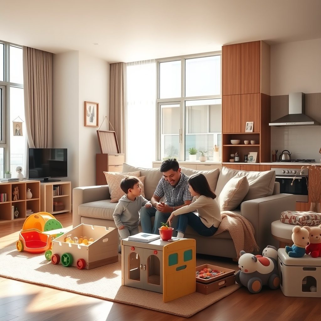 家族向けの部屋レイアウト